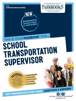 cover image of School Transportation Supervisor